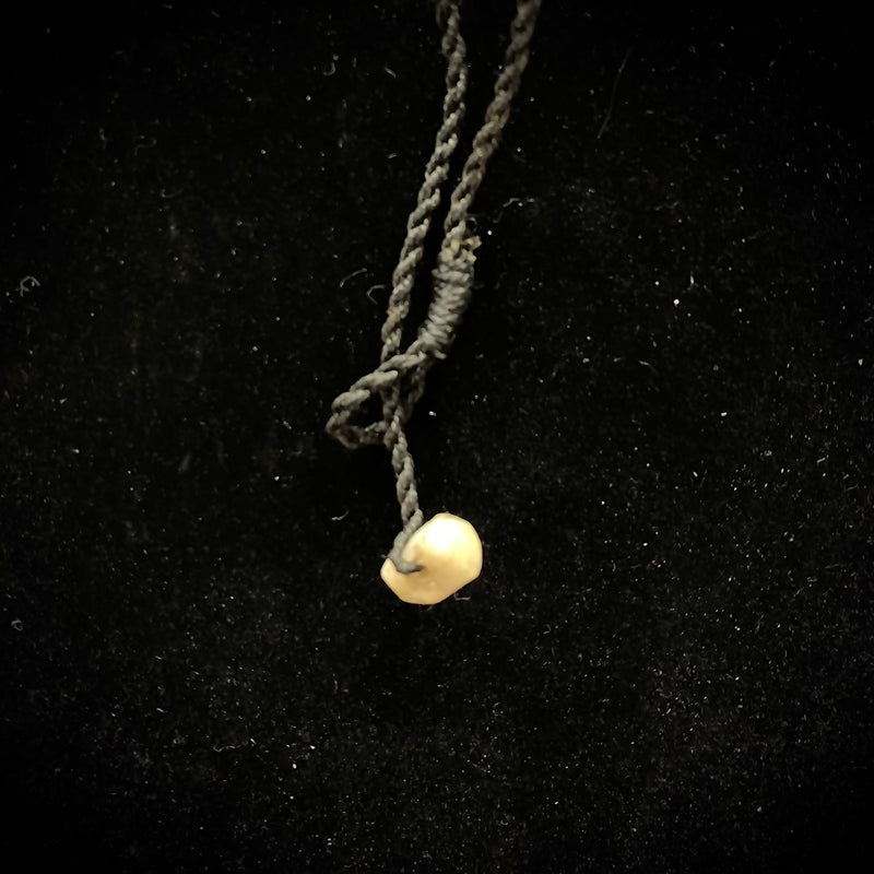 Samoan Carved Cow Bone Gill Fish Hook w/ Black Tattoo Etching Pendant