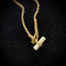 Hawaiian Cow Bone Fish Hook Pendant