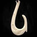 Hawaiian Cow Bone Fish Hook Pendant