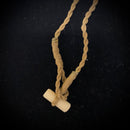 Carved Hawaiian Curly Koa with Cow Bone Wood Fish Hook