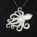 Samoan Hand Carved Mother-of-Pearl He'e (Octopus) Pendant