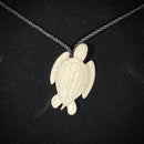 Samoan Hand Carved Bone Tribal Tattoo Honu-1 Pendant