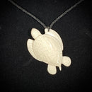 Samoan Hand Carved Bone Tribal Tattoo Honu-2 Pendant