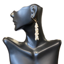 Ni'ihau White Momi Shell Pīkake Style Earrings