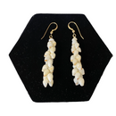 Ni'ihau White Momi Shell Pīkake Style Earrings