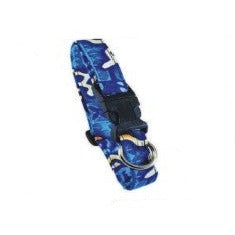Kilauea Blue Dog Collar & Leash
