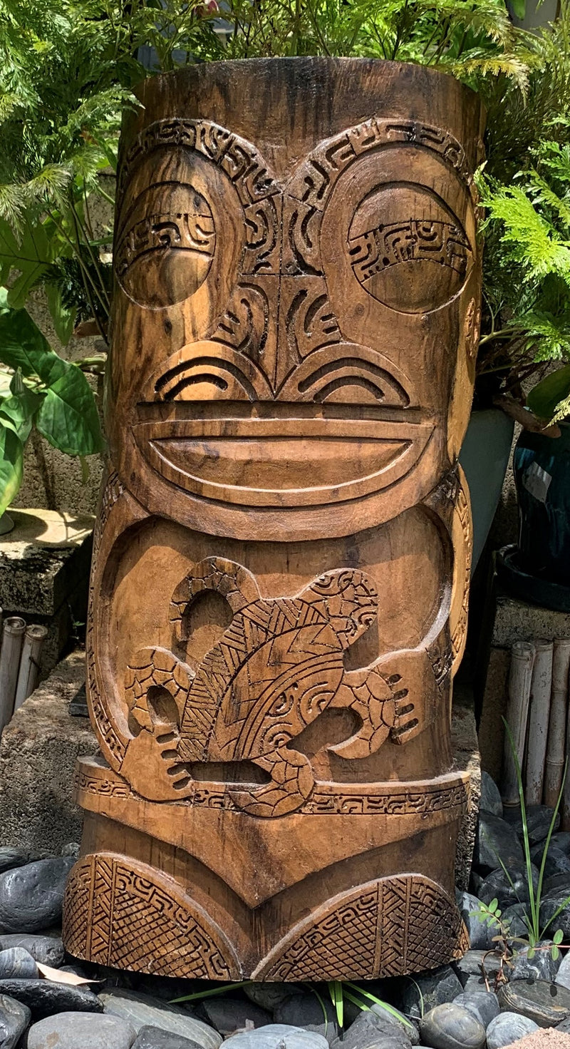 Tiki - Voyager Protector with a Honu (turtle)