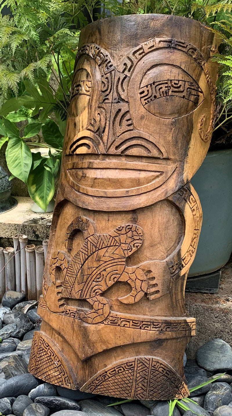 Tiki - Voyager Protector with a Honu (turtle)