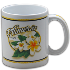 Coffee Mugs - Yellow Plumeria