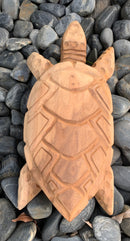 Carved Honu (Turtle) Laying on the Beach