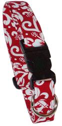 Kailua Red Dog Collar & Leash