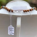 Tahitian Pearl- Sandalwood Tear Drop