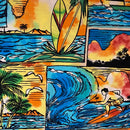 100% Cotton Hawaiian Fabric - Surf Hawai'i